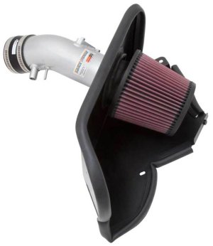 Toyota Camry Performance Air Intake - K&N Engineering - Typhoon Short Ram - Silver - `12-`17